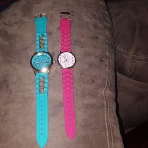 Geneva watches w silicone straps